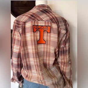 Tennessee vols bleached button up